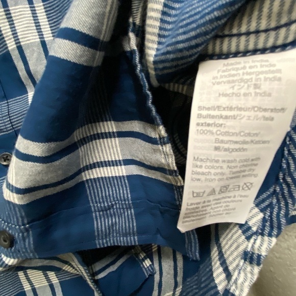 J Crew Shirt Mens Large Blue Plaid Long Sleeve Button Down - Picture 9 of 12